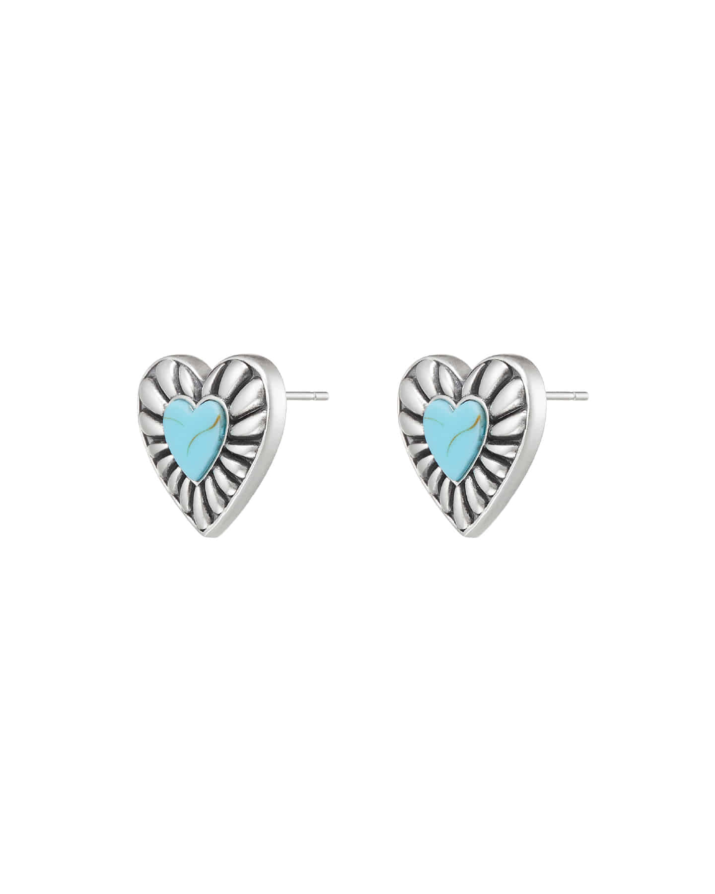 Numbering - Heart Turquoise Earrings #8262 product image 4 | TRAB K-Fashion Australia