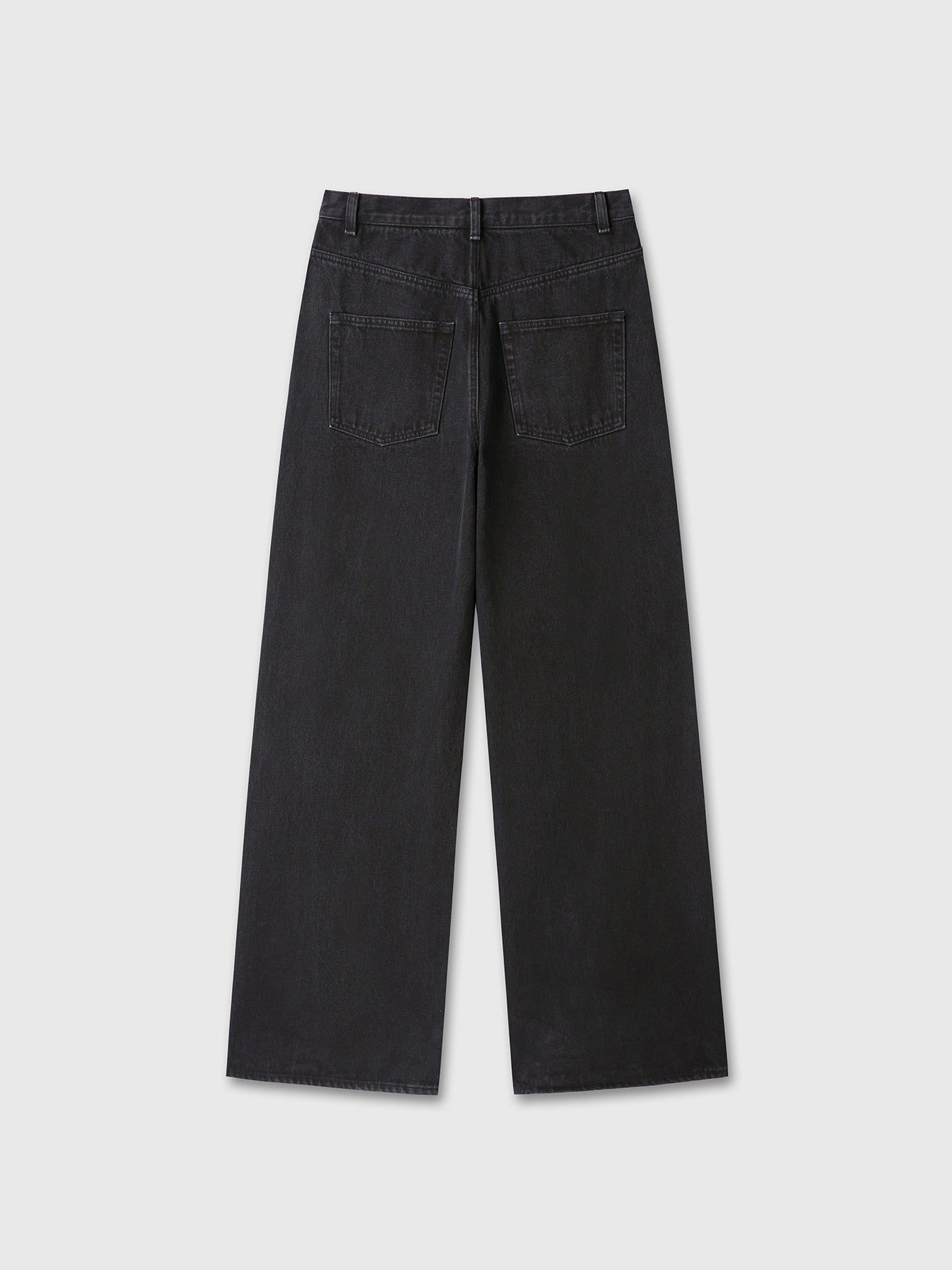 Tonywack - Oversized Wide-Leg Denim Jeans (Black) product image 8 | TRAB K-Fashion Australia