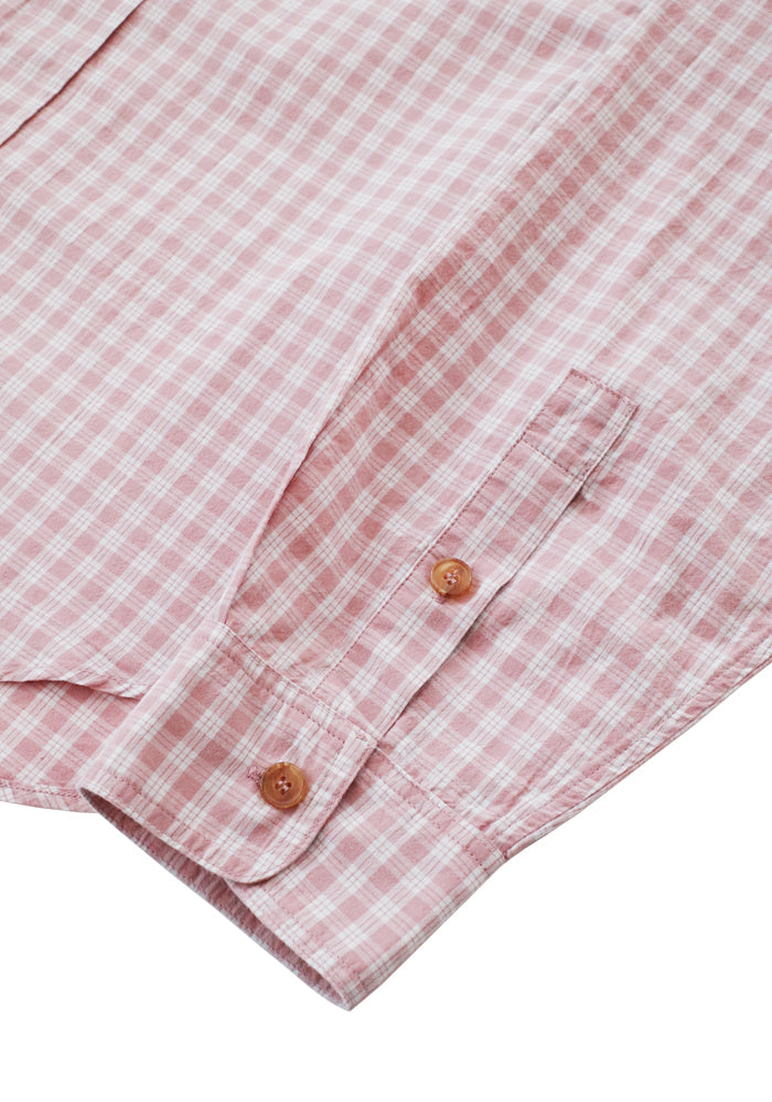 Collect Pieces - Peace Bird Shirts (Checked Pink) product image 4 | TRAB K-Fashion Australia
