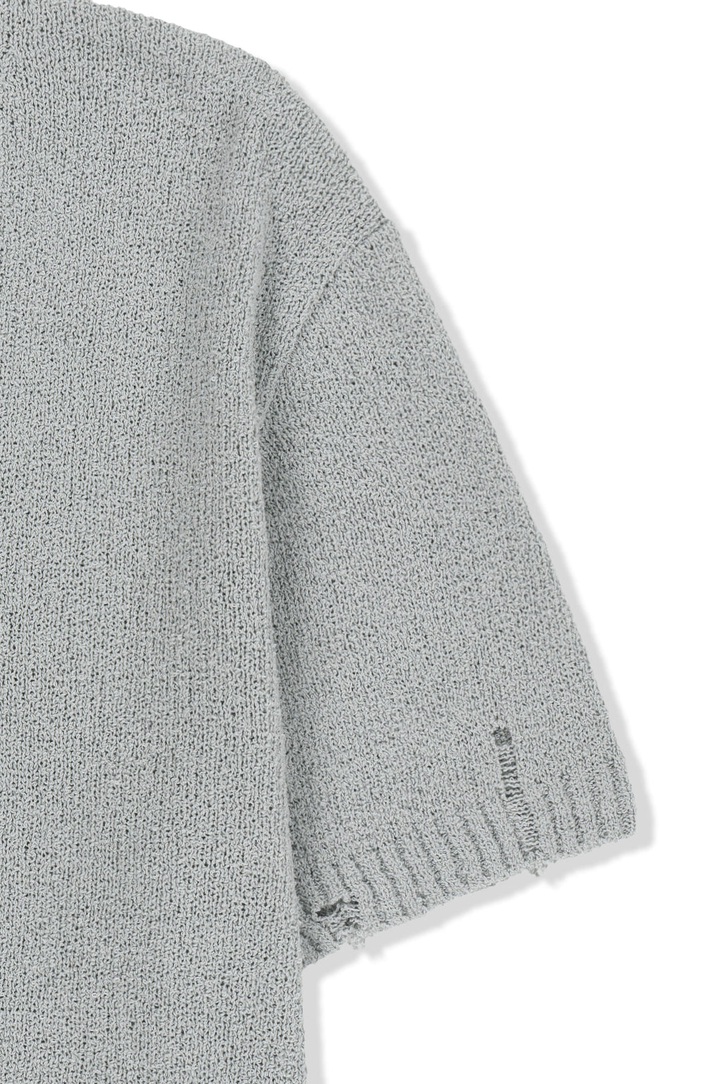 Matin Kim - Half Sleeve Logo Pullover (Light Grey) product image 4 | TRAB K-Fashion Australia