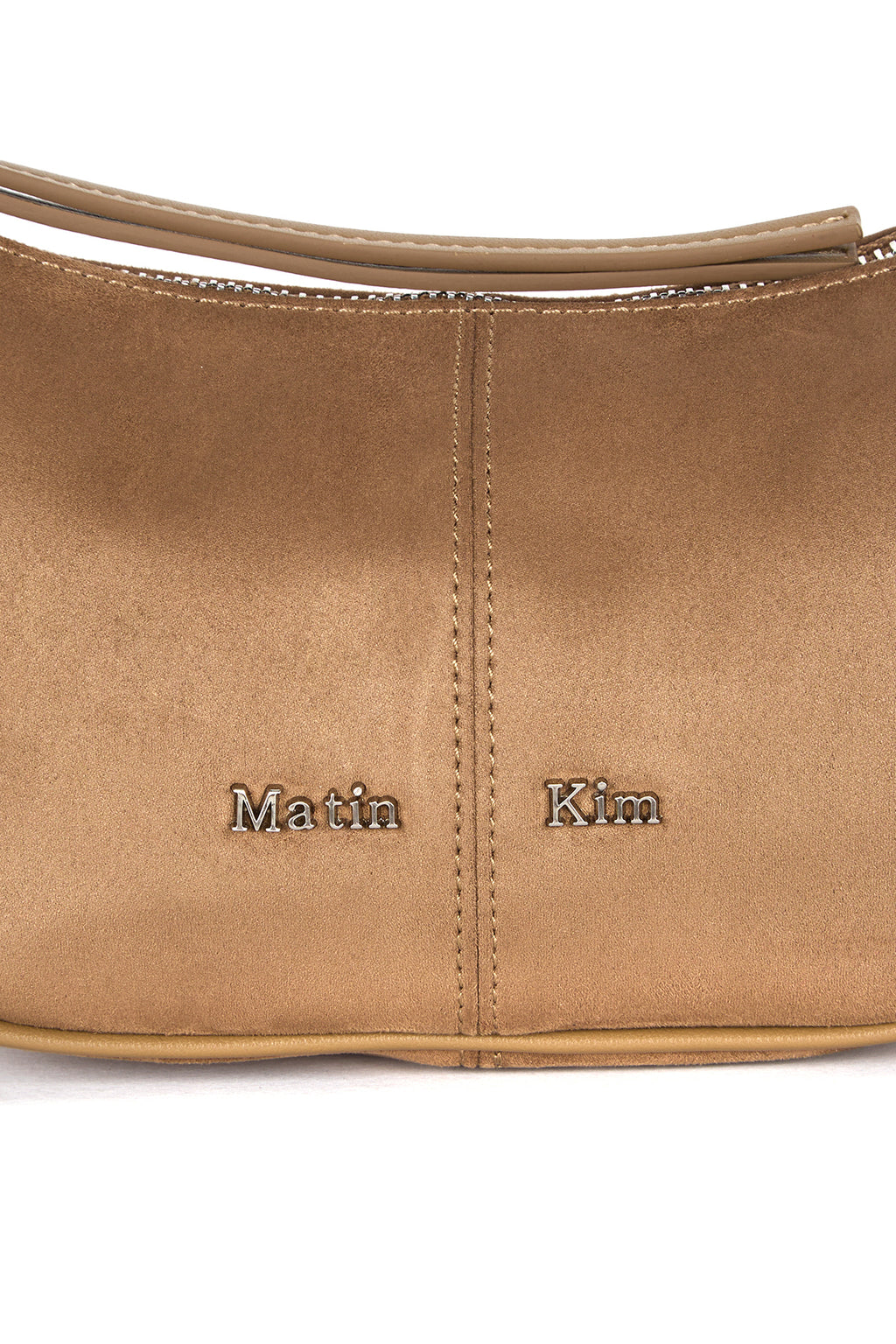 Matin Kim - Suede Mini Arc Hobo Bag (Beige) product image 3 | TRAB K-Fashion Australia