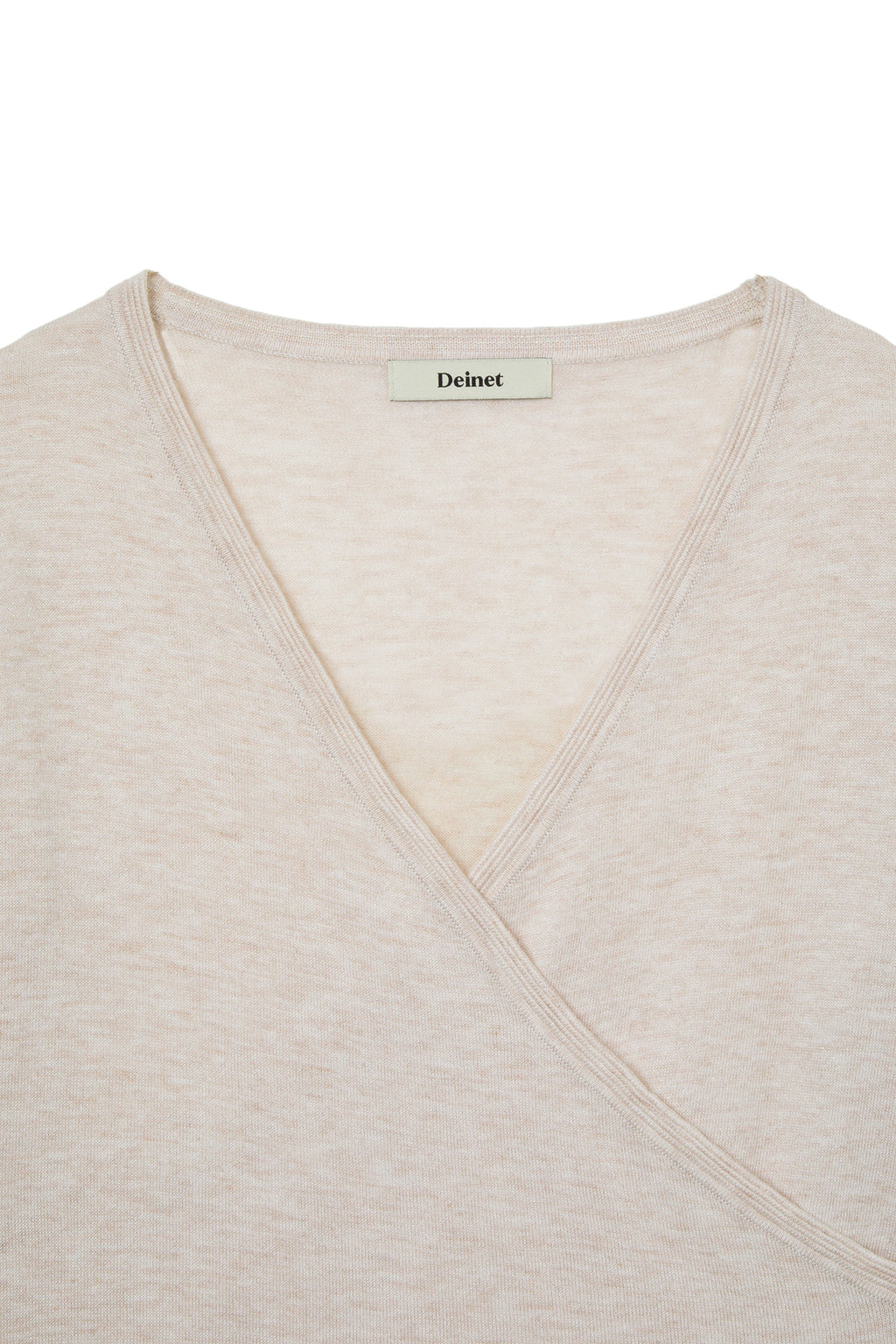 Deinet - V-Neck Metal Knit (Ivory) product image 3 | TRAB K-Fashion Australia