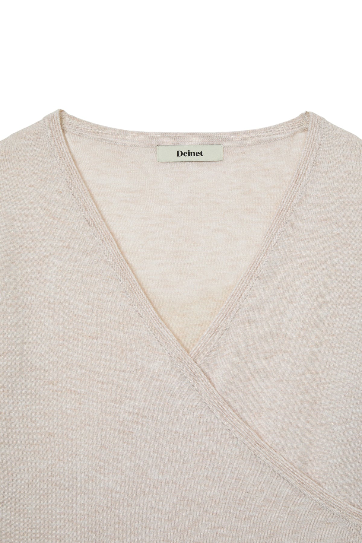 Deinet - V-Neck Metal Knit (Ivory) product image 3 | TRAB K-Fashion Australia