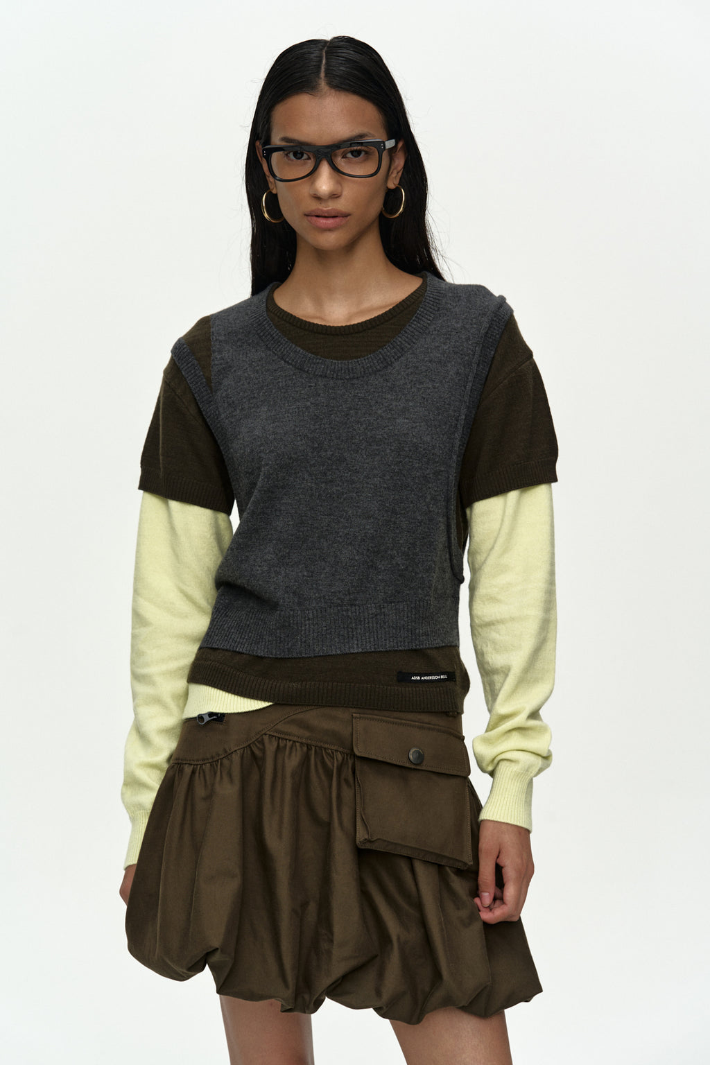 Andersson Bell - Cargo Balloon Skirt (Khaki) product image 5 | TRAB K-Fashion Australia