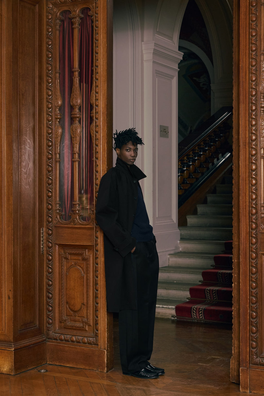 STU - Raglan Mac Coat (Black) product image 5 | TRAB K-Fashion Australia