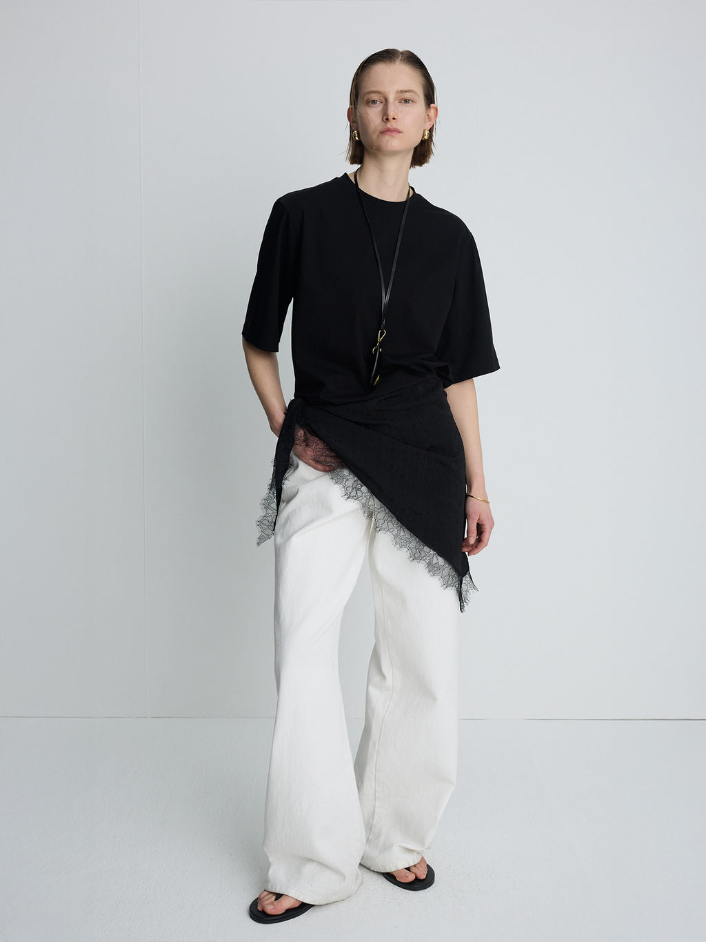 Tonywack - High-Density Relaxed Cotton T-Shirt (Black) product image 1 | TRAB K-Fashion Australia