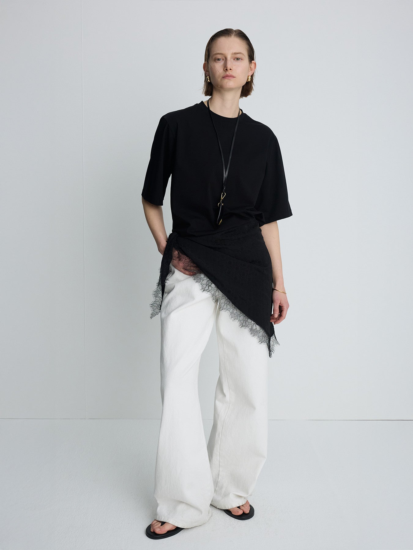 Tonywack - High-Density Relaxed Cotton T-Shirt (Black) product image 1 | TRAB K-Fashion Australia