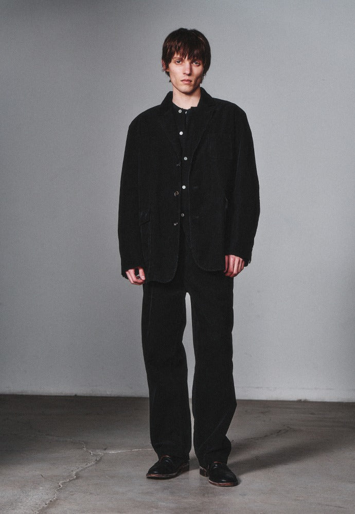 Art if acts - Garment Washed 3 Button Corduroy Blazer (Black) product image 1 | TRAB K-Fashion Australia
