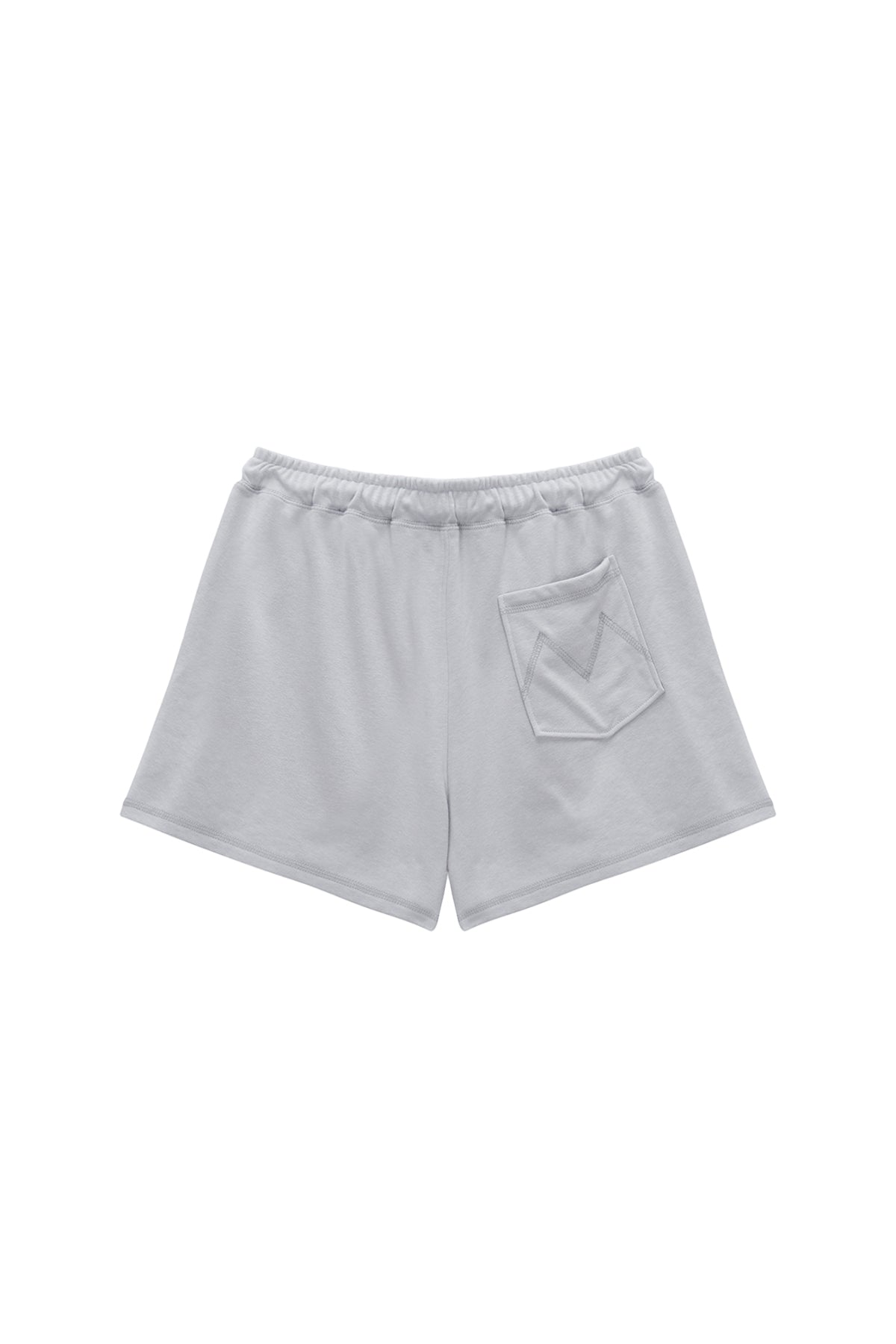 Matin Kim - Stitch Label Sweatshorts (Light Grey) product image 5 | TRAB K-Fashion Australia