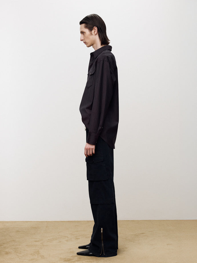 Tonywack - Garment-Washed Utility Cargo Pants (Faded Navy) product image 2 | TRAB K-Fashion Australia