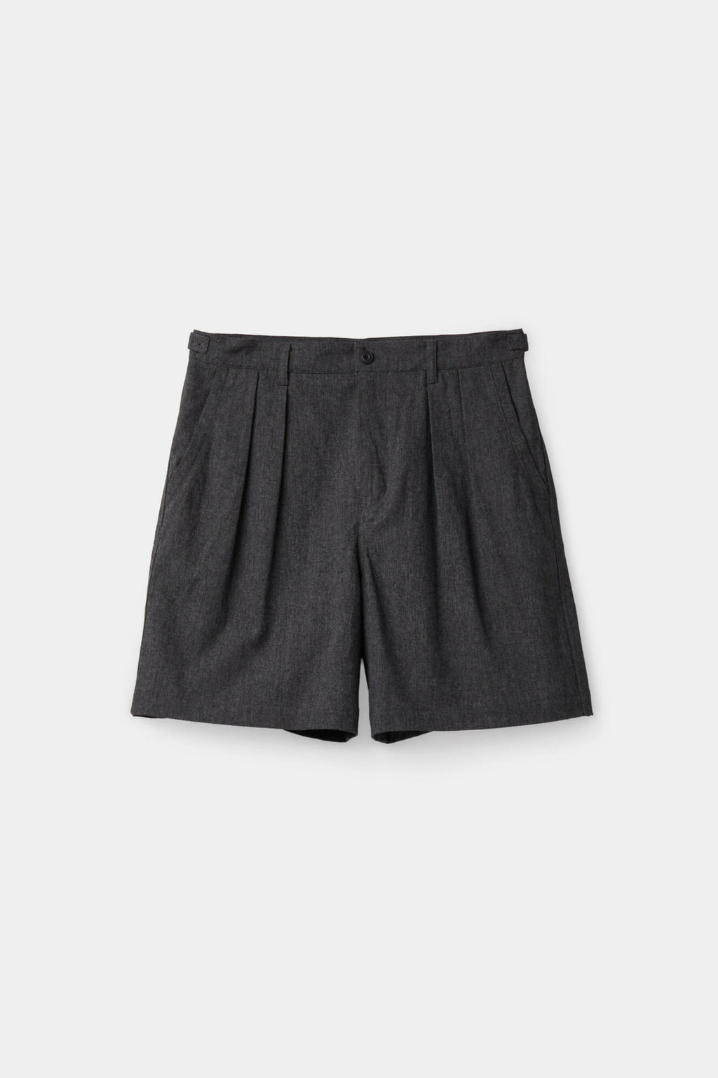 Coor - Two Tuck Linen Short Pants (Charcoal) product image 1 | TRAB K-Fashion Australia