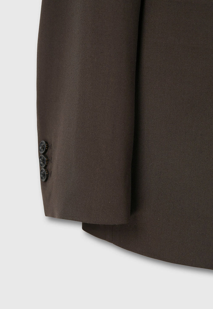 Tonywack - Wool Twill Double-Breasted Tailored Blazer (Brown) product image 13 | TRAB K-Fashion Australia