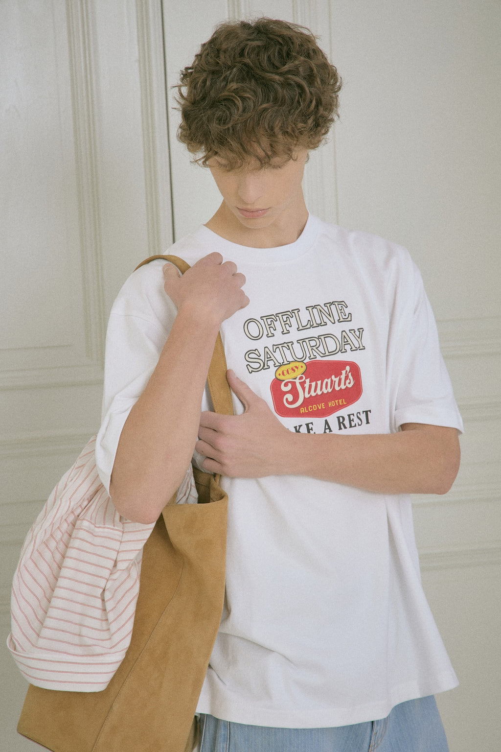 STU - Sign Printing T-Shirt (White) product image 6 | TRAB K-Fashion Australia