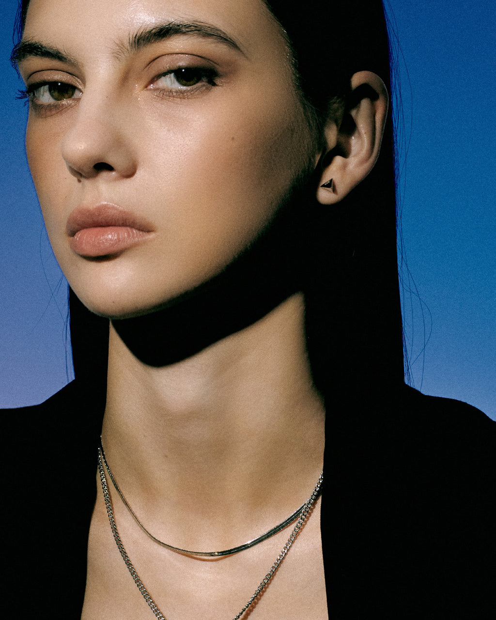 Numbering - Triangle Stud Earrings #3193 product image 2 | TRAB K-Fashion Australia