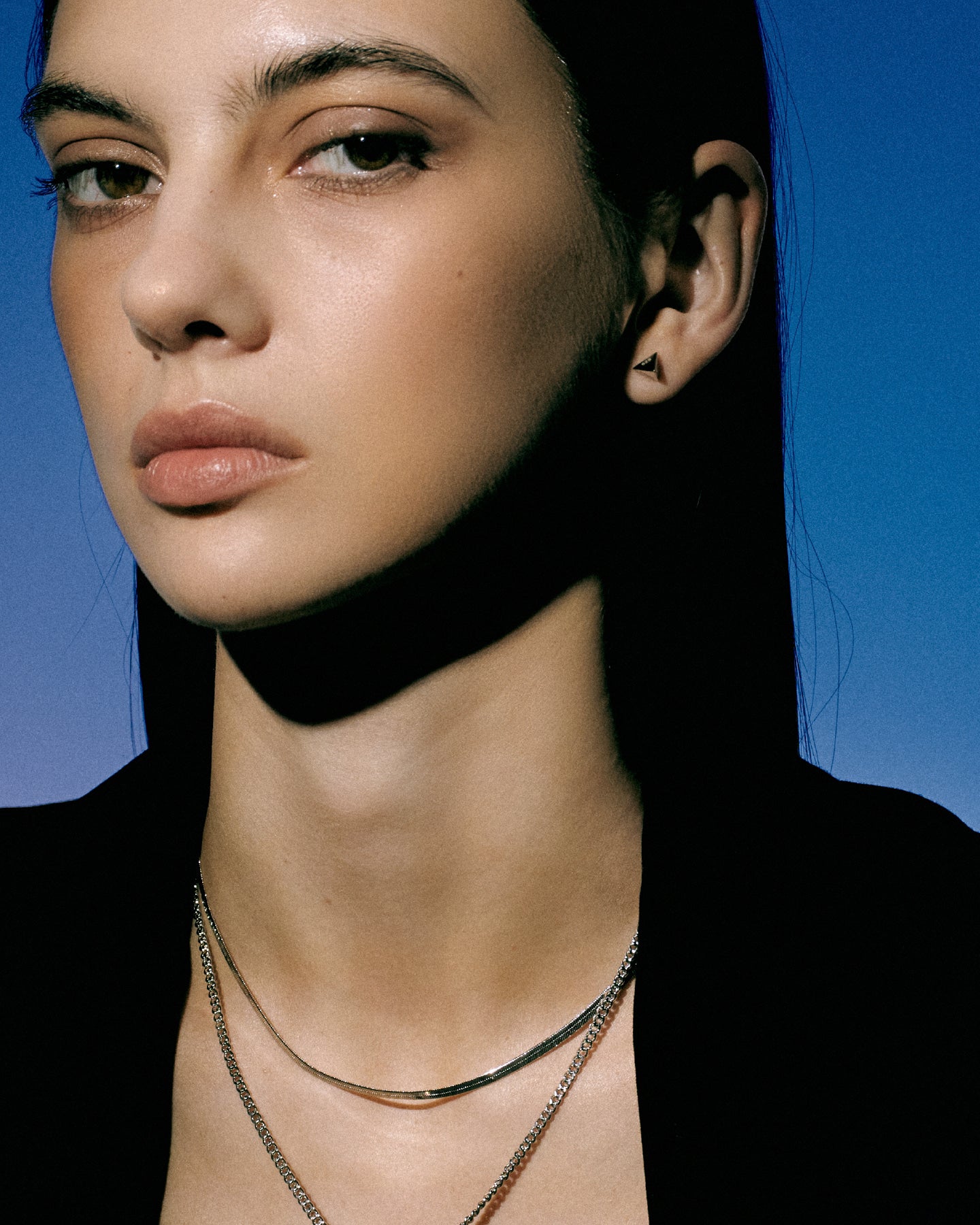 Numbering - Triangle Stud Earrings #3193 product image 2 | TRAB K-Fashion Australia