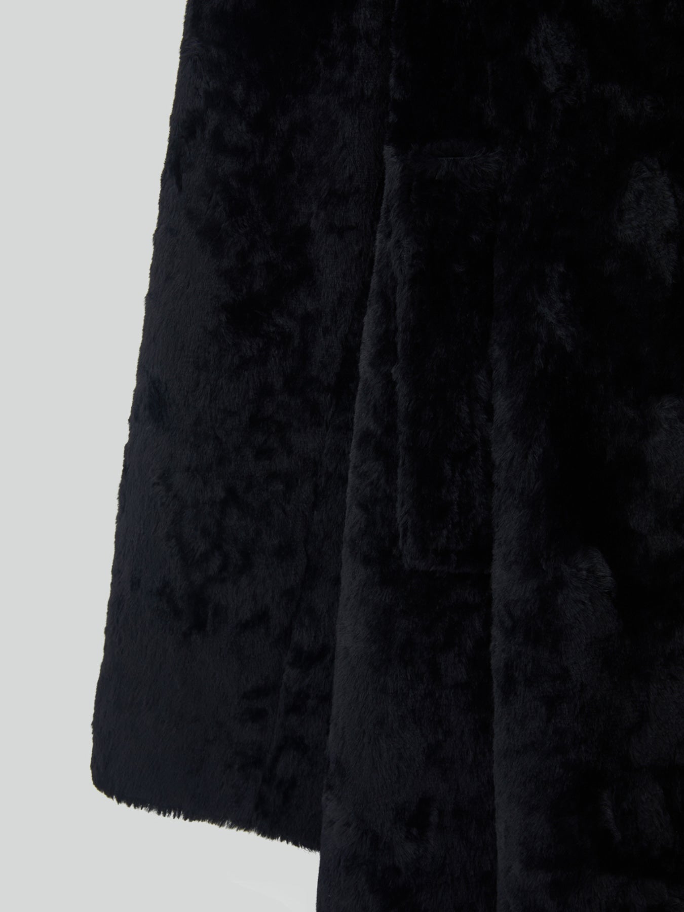 Recto - Slim Fit Faux Fur Coat (Black) product image 11 | TRAB K-Fashion Australia
