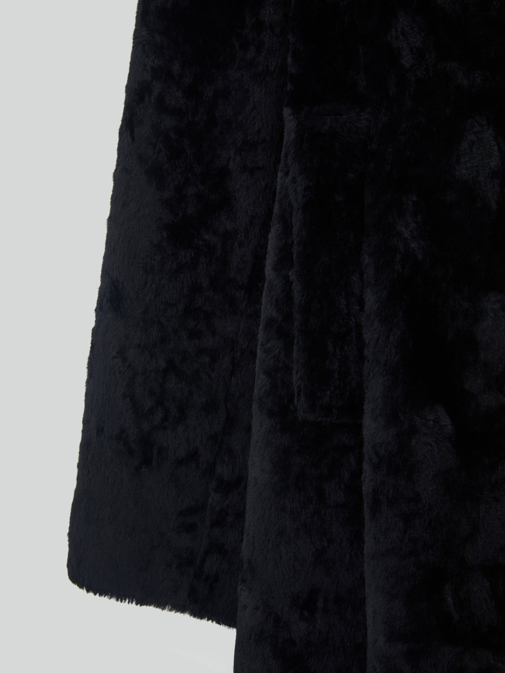 Recto - Slim Fit Faux Fur Coat (Black) product image 11 | TRAB K-Fashion Australia