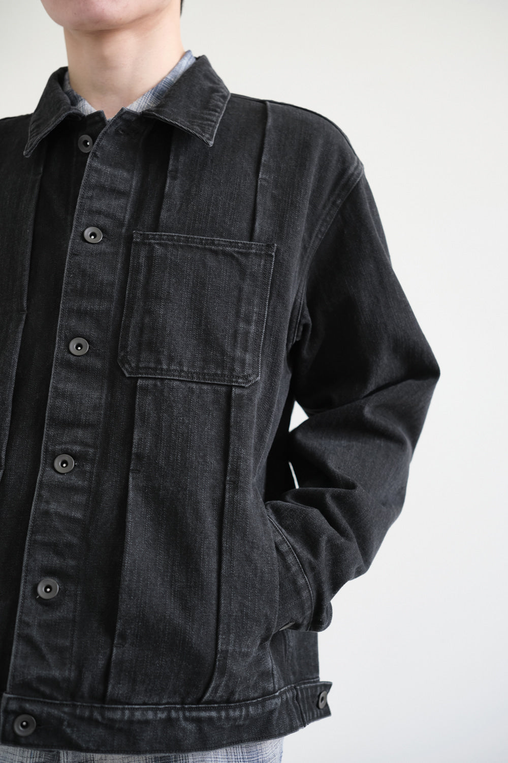 Hatchingroom - Trucker Jacket (Jet Black) product image 9 | TRAB K-Fashion Australia