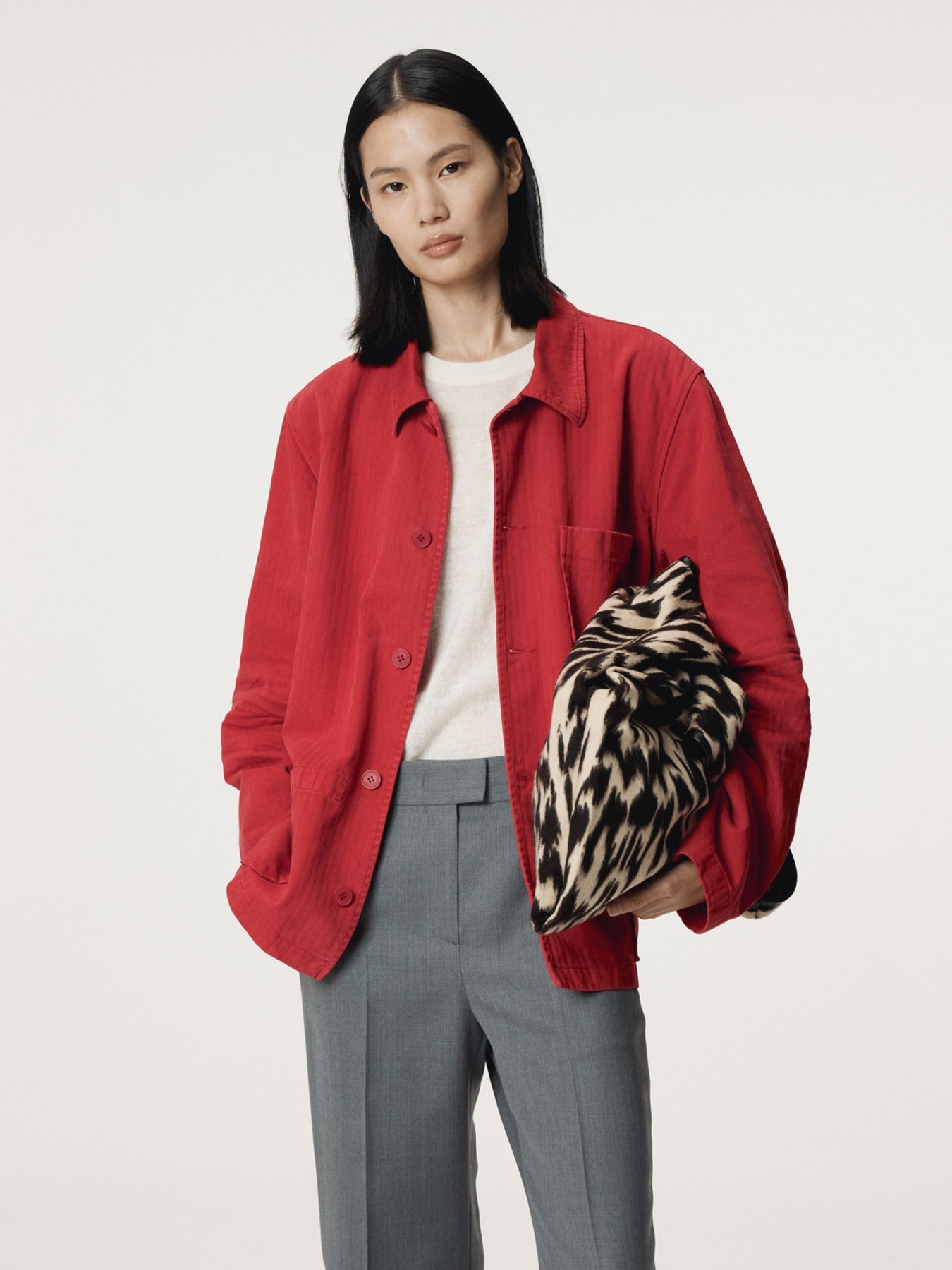 Recto - Garment Dyed Work Jacket (Red) product image 1 | TRAB K-Fashion Australia