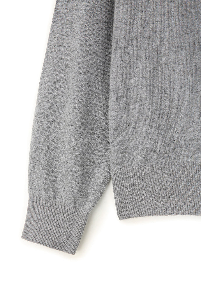 Art if acts - Wholegarment Round Neck Cardigan (Steel Grey) product image 9 | TRAB K-Fashion Australia