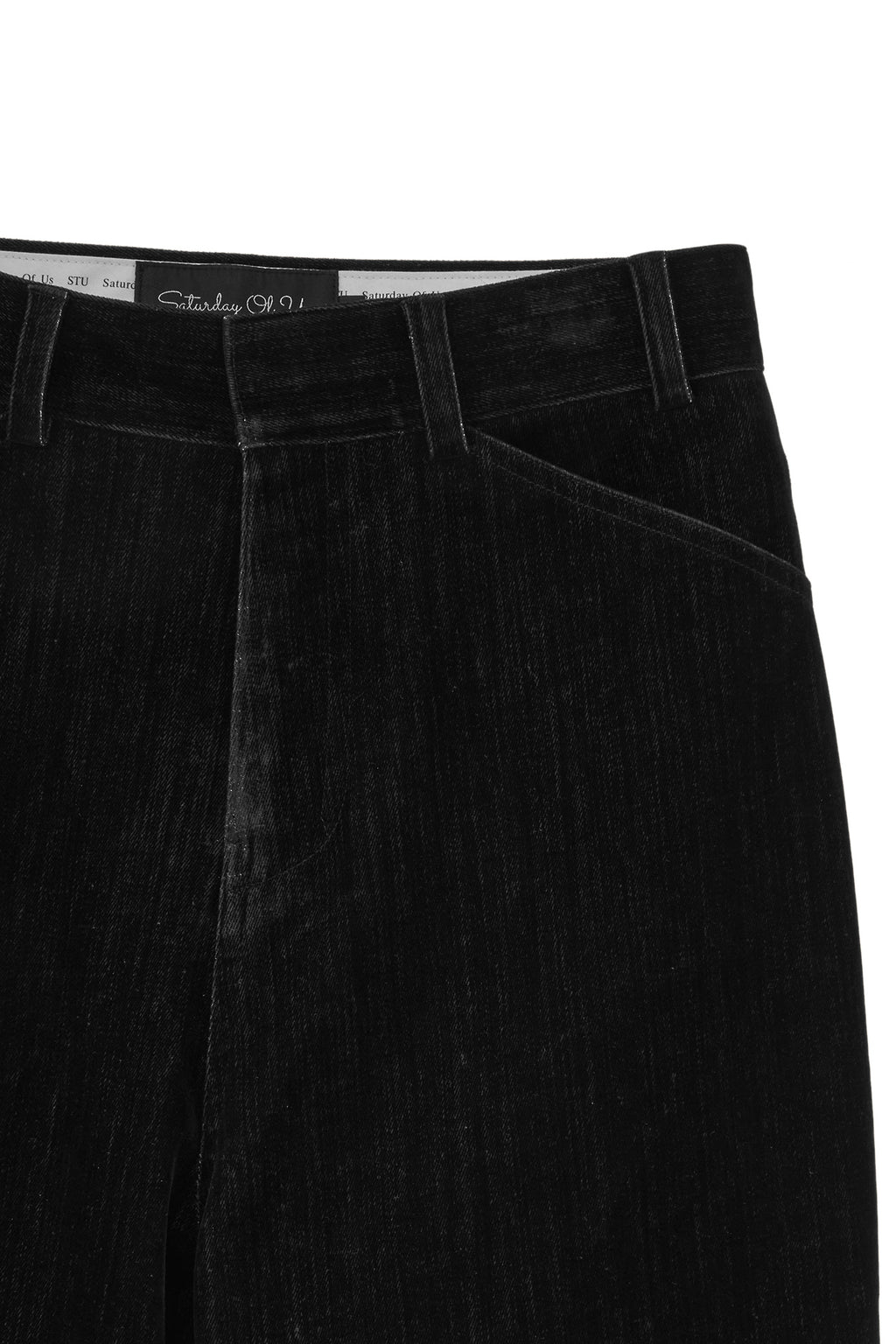 Stu - Embroidery Velvet Denim Pants (Black) product image 16 | TRAB K-Fashion Australia