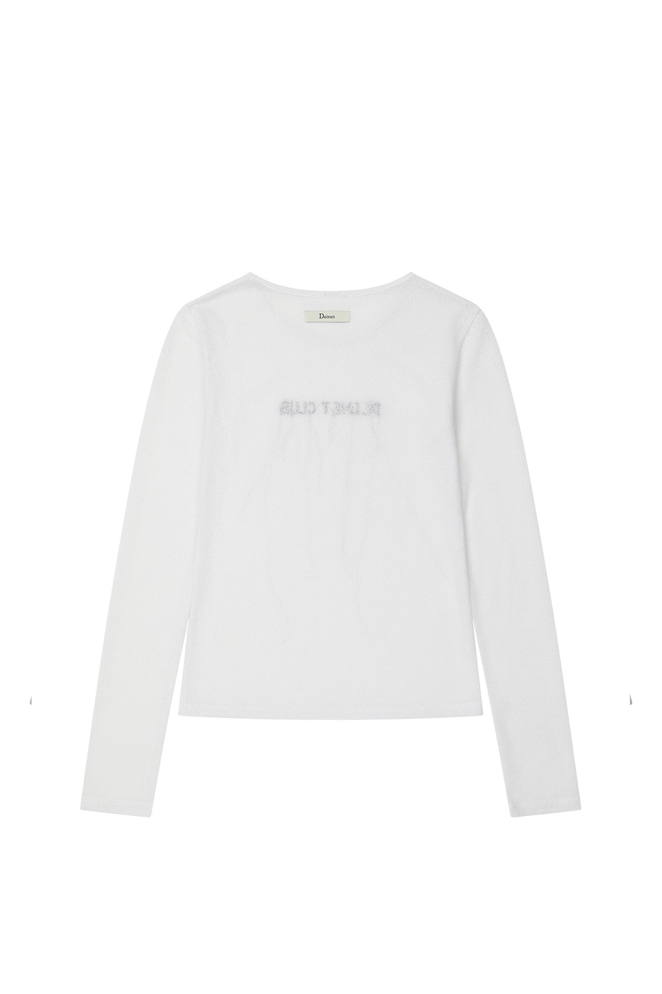 Deinet - Sheer Long Sleeve (White) product image 9 | TRAB K-Fashion Australia