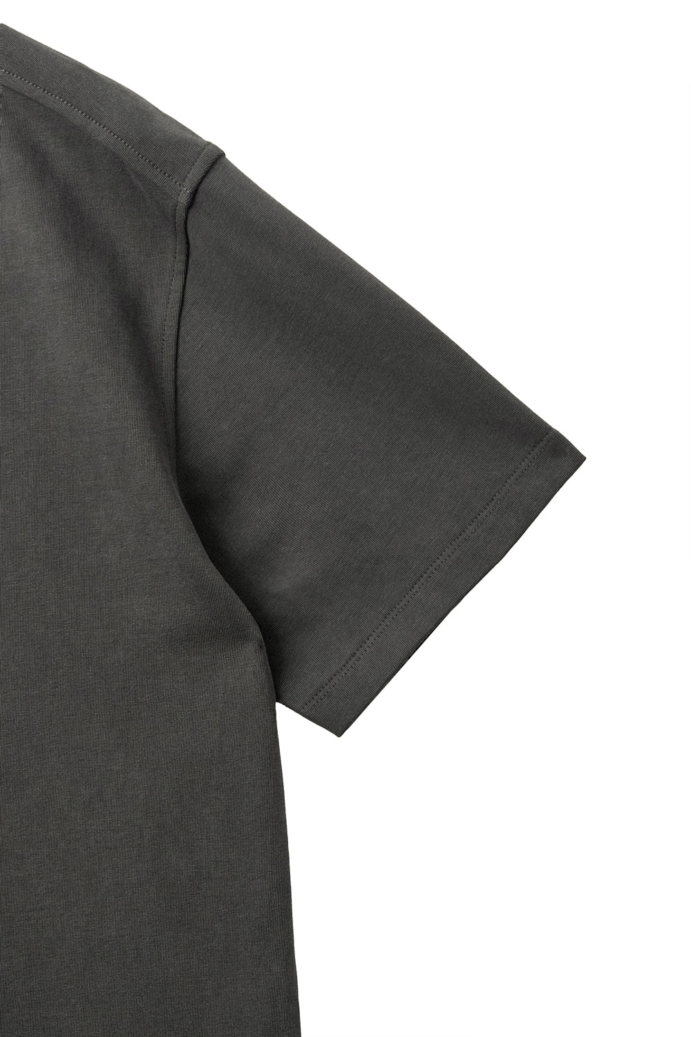Hatchingroom - Curved Henley Neck Tee (Charcoal) product image 6 | TRAB K-Fashion Australia