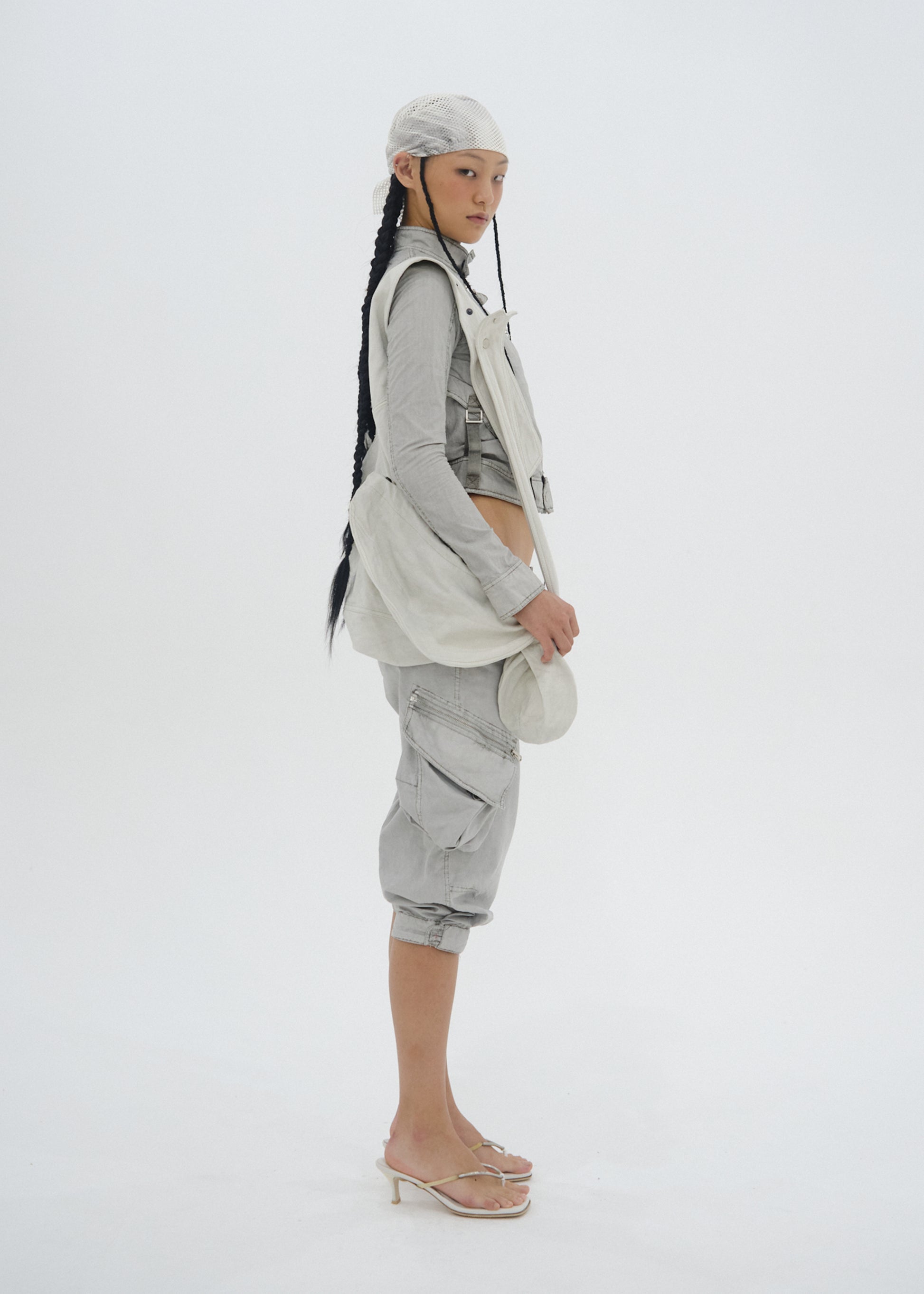 Hyein Seo - Convertible Pocket Pants (Moon Grey) product image 11 | TRAB K-Fashion Australia