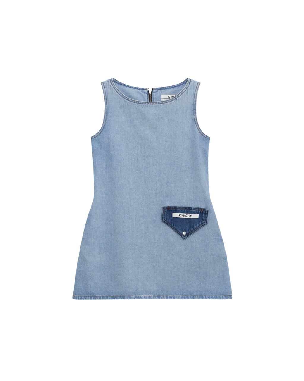 Kimhe Kim - Emma Denim Mini Dress (Sky Blue) product image 7 | TRAB K-Fashion Australia