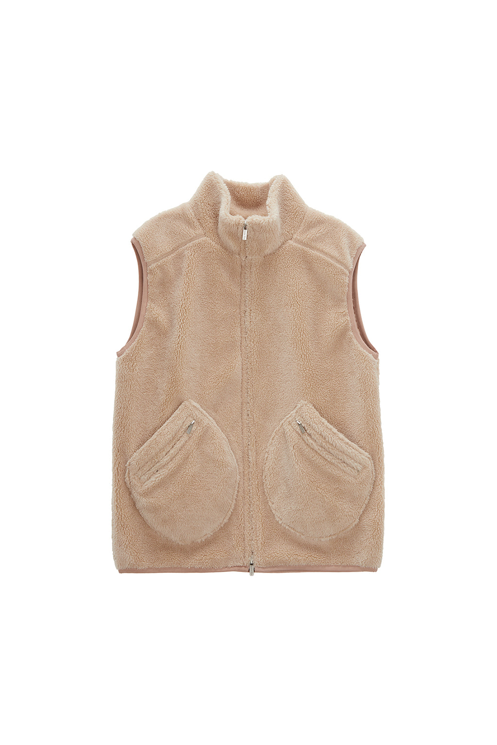Matin Kim - Round Pocket Fleece Vest (Black) product image 11 | TRAB K-Fashion Australia