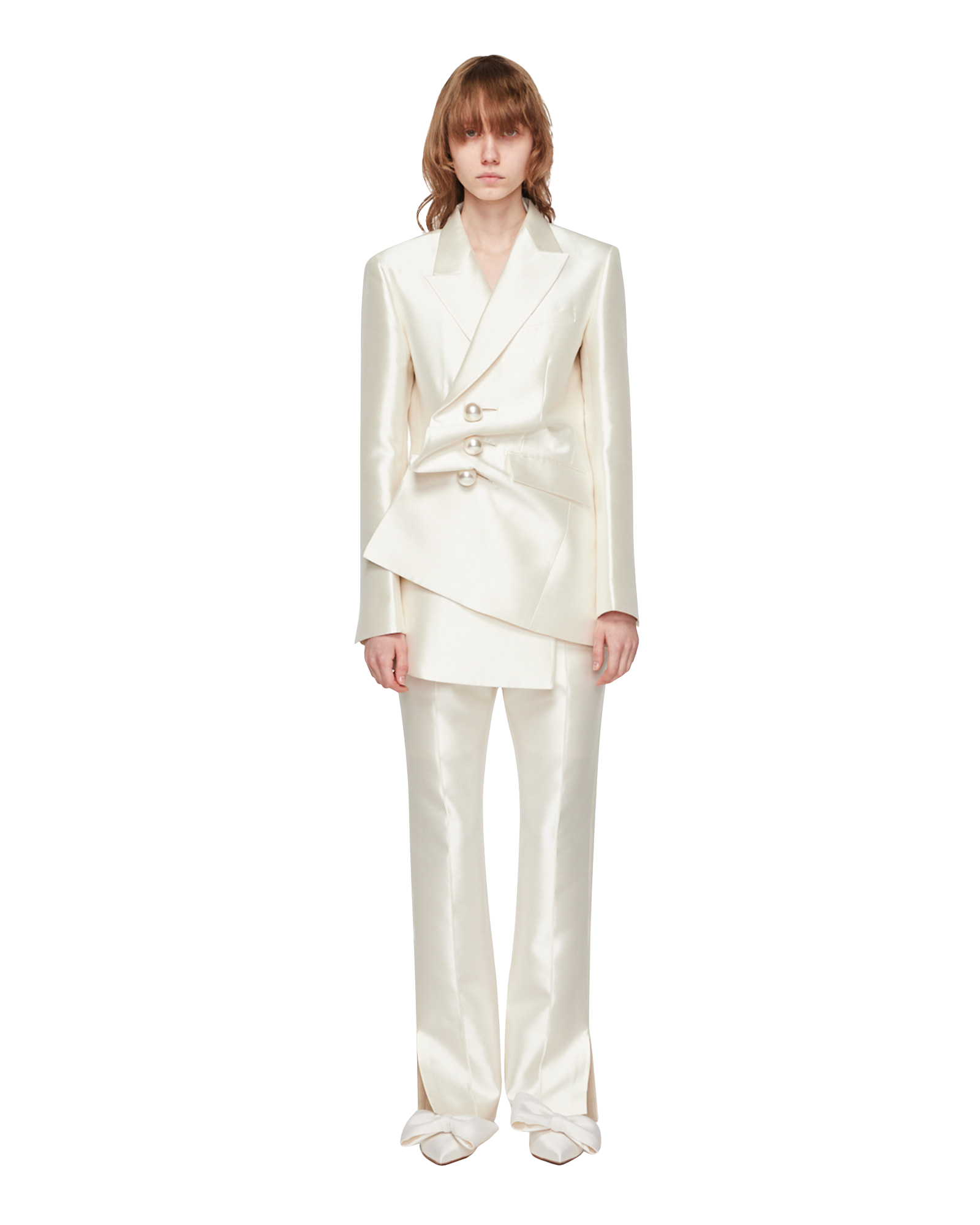 Kimhe Kim - Silk Blend Venus Jacket (White) product image 1 | TRAB K-Fashion Australia