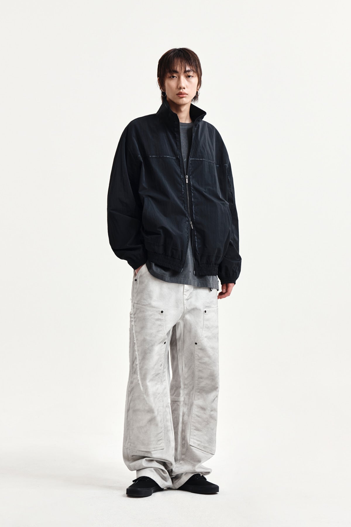 Matin Kim - Embroidery Back Logo Jumper (Black) product image 10 | TRAB K-Fashion Australia