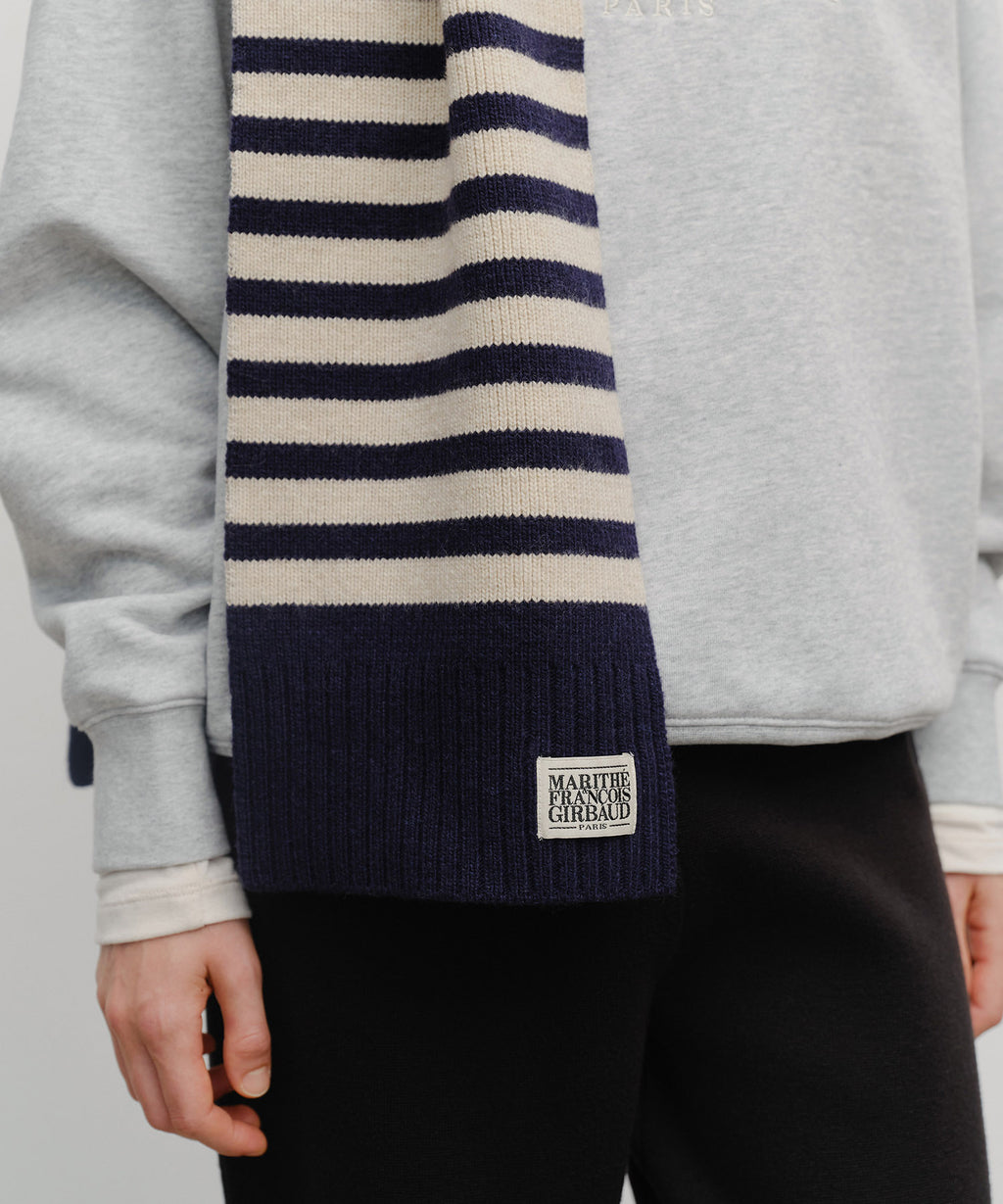 Marithe & Francois Girbaud - Classic Logo Muffler (Navy) product image 6 | TRAB K-Fashion Australia