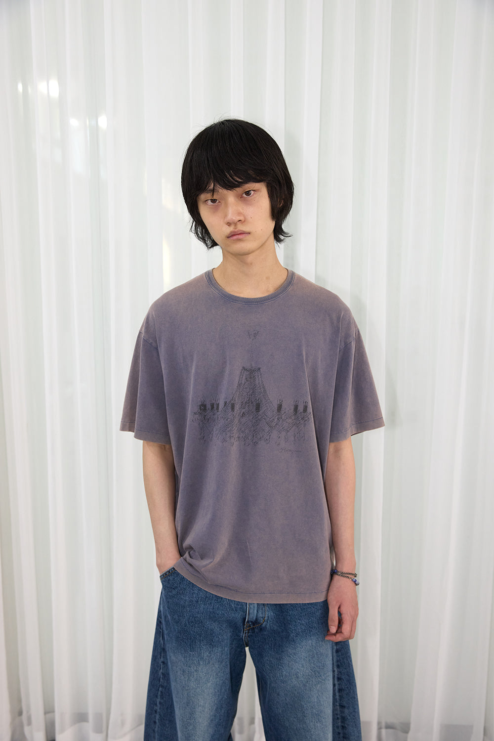 Hatchingroom - Chandelier Tee Bleached (Blue) product image 9 | TRAB K-Fashion Australia