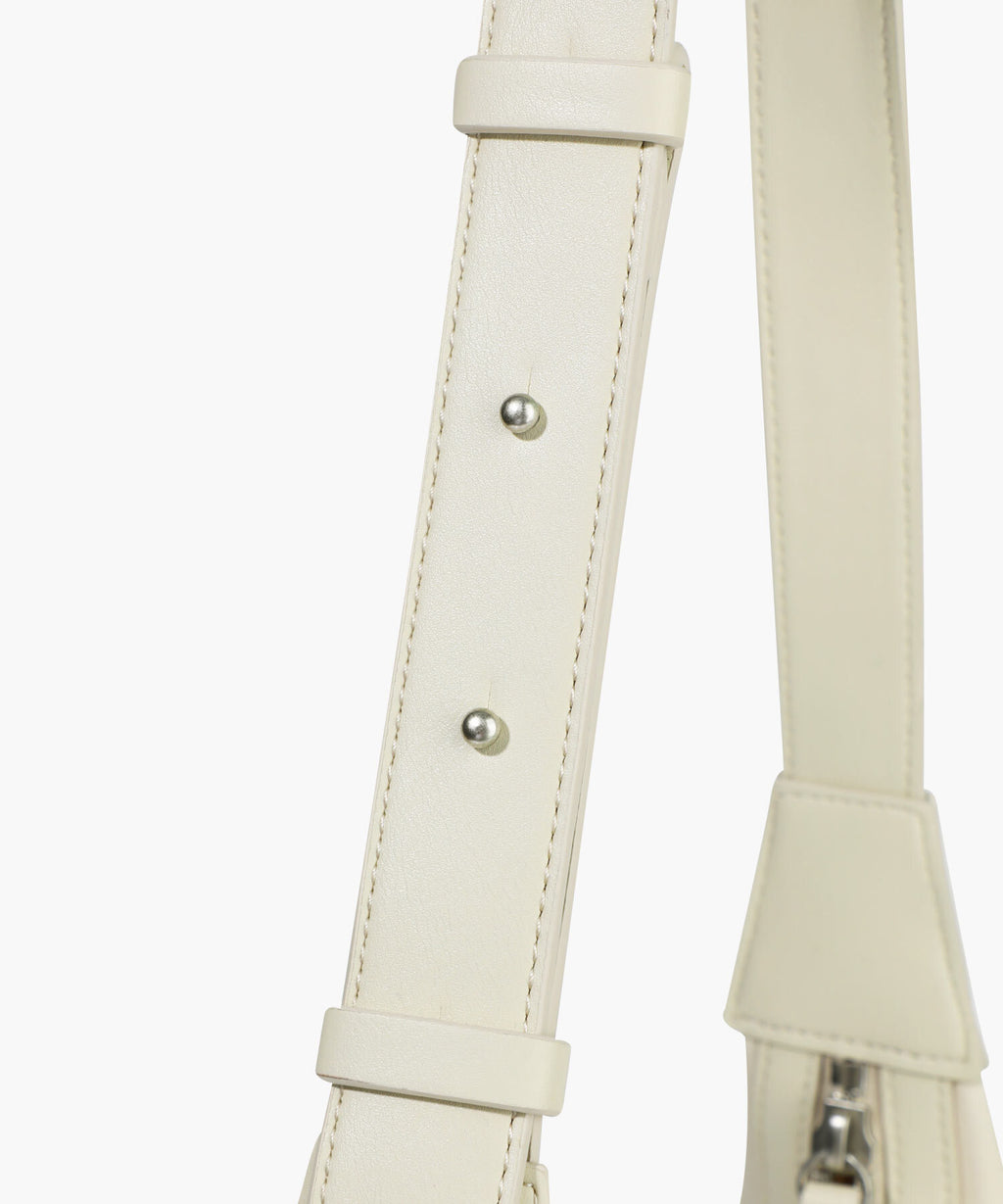 Marithe & Francois Girbaud - Classic Logo Round Shoulder Bag (Light Beige) product image 5 | TRAB K-Fashion Australia