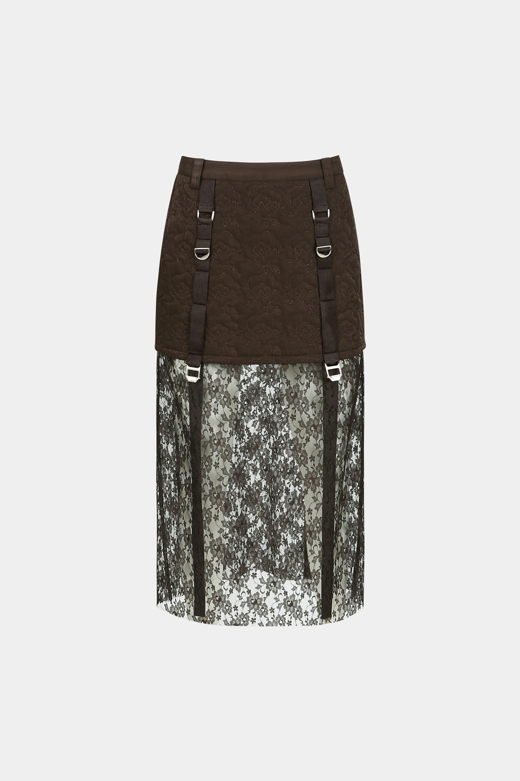 Andersson Bell - Embroidery Padded Skirt (D/Brown) product image 5 | TRAB K-Fashion Australia