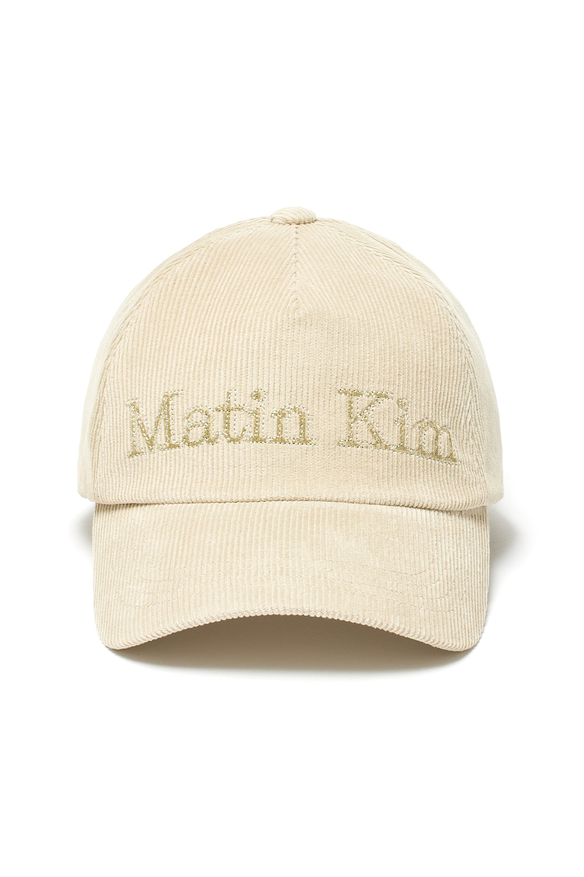 Matin Kim - Matin Corduroy Ball Cap (Light Khaki) product image 1 | TRAB K-Fashion Australia