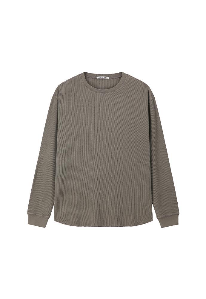 Art if acts - Garment Dyed Waffle Sleeve (Mud Brown) product image 7 | TRAB K-Fashion Australia