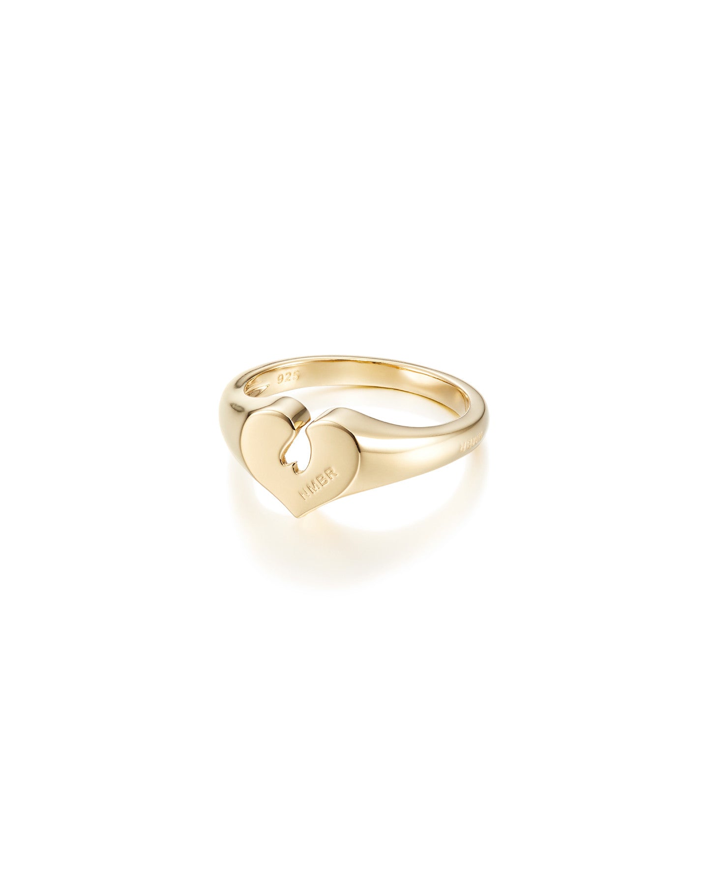 Numbering - Heart Signet Pinky Ring #8516 product image 6 | TRAB K-Fashion Australia