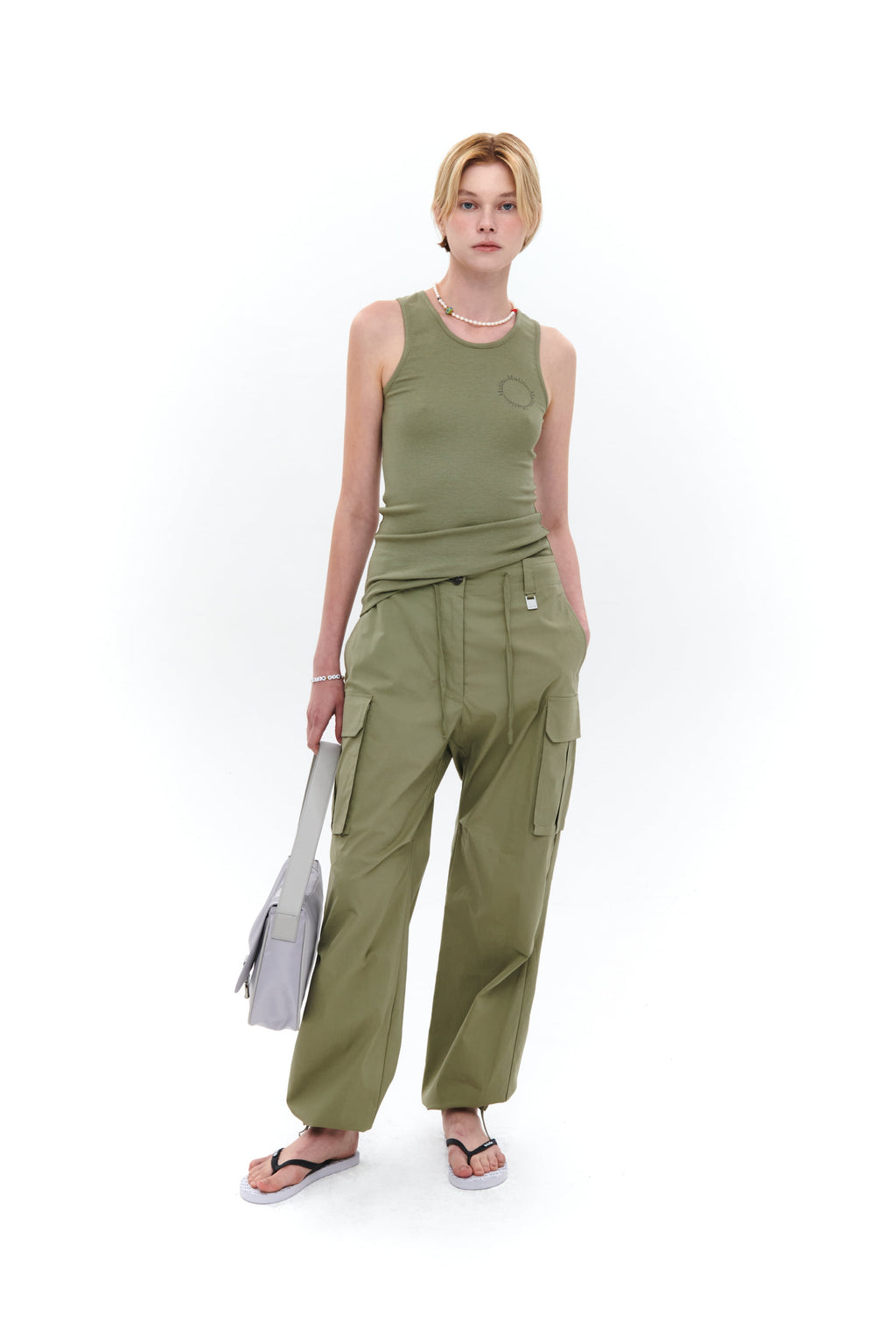 Matin Kim - Buckle Bag (Light Grey) product image 7 | TRAB K-Fashion Australia