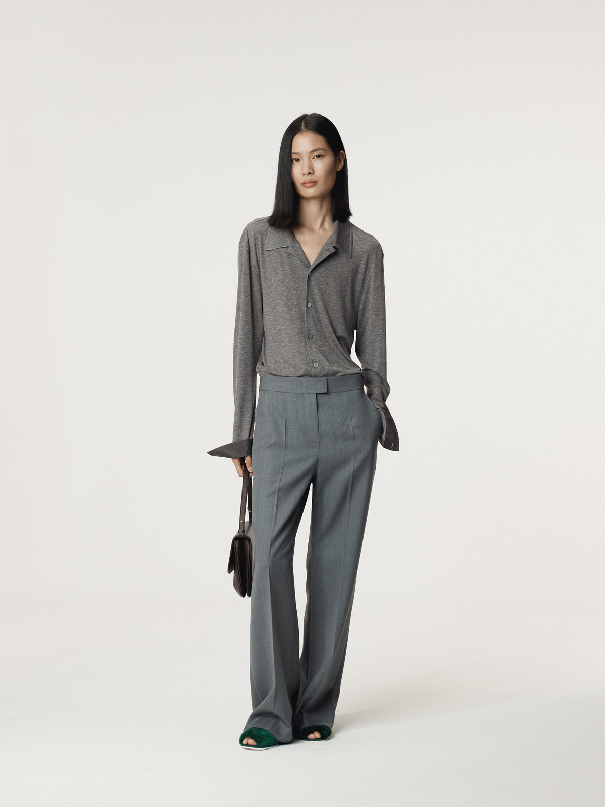Recto - Rc Signature Flare Pants (Dark Grey) product image 2 | TRAB K-Fashion Australia