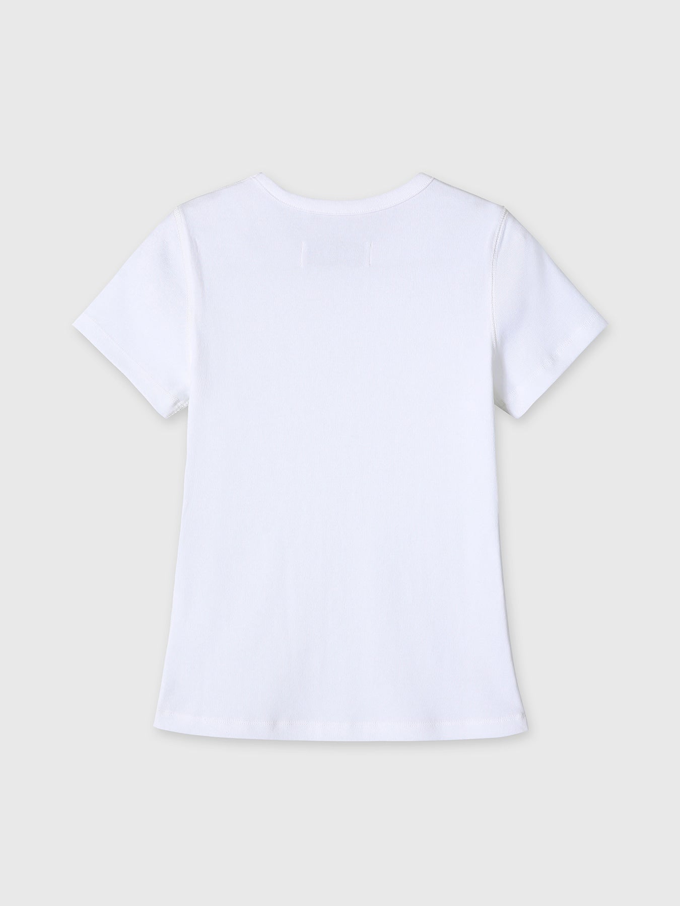 Tonywack - Ribbed Half Sleeve T-Shirts (White) product image 8 | TRAB K-Fashion Australia