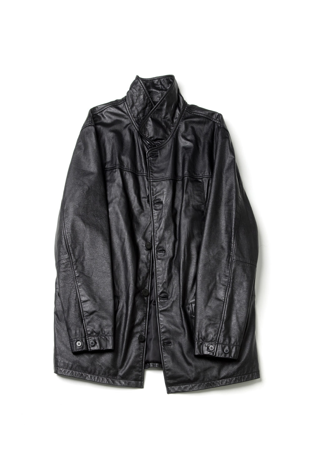 Hatchingroom - Car Coat Cow Leather (Black) product image 3 | TRAB K-Fashion Australia