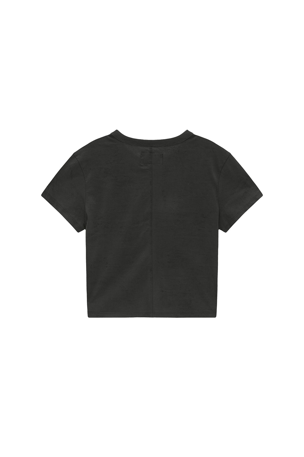 Matin Kim - Stencil Printing Logo Crop Top (Charcoal) product image 2 | TRAB K-Fashion Australia