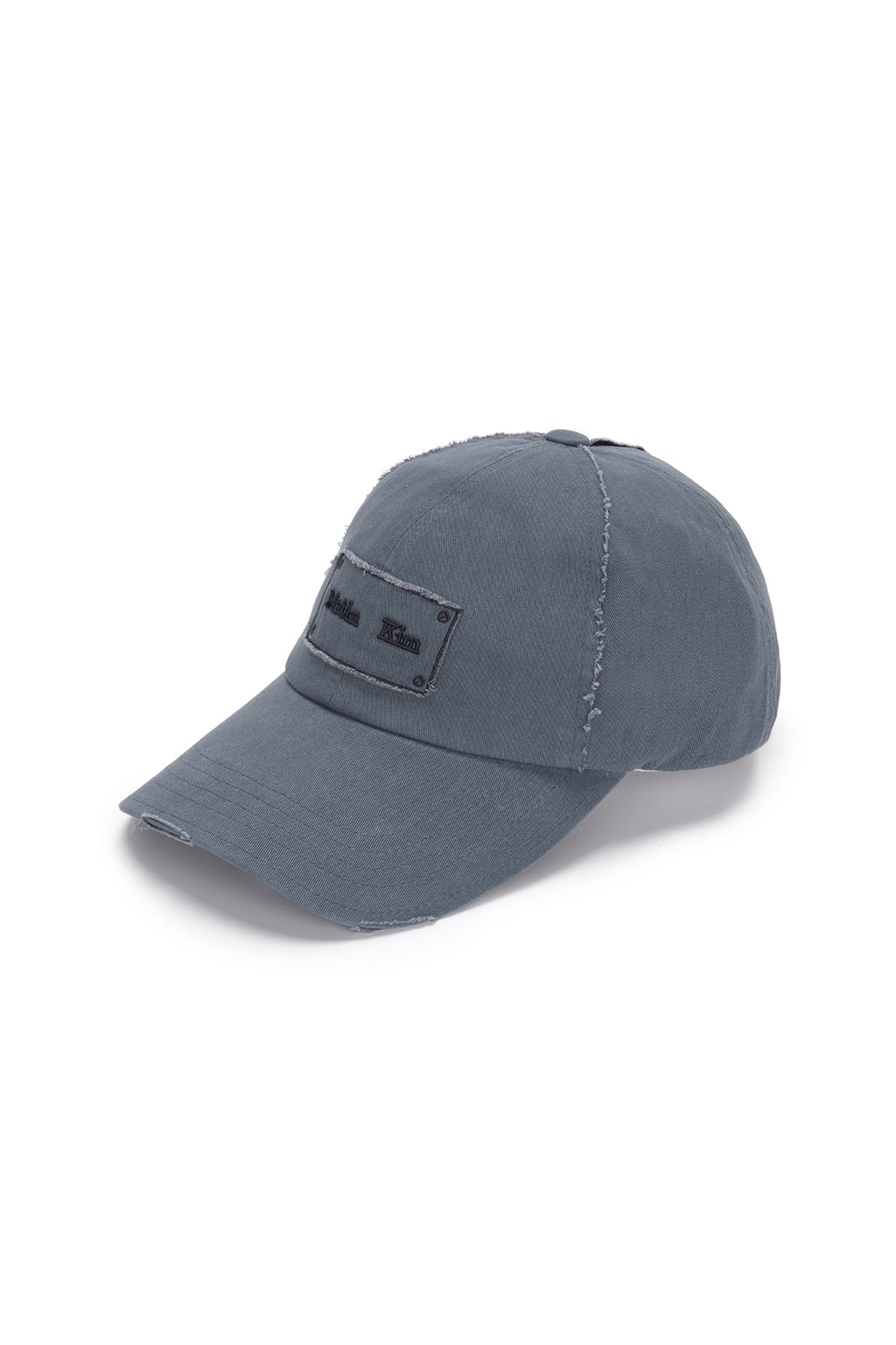 Matin Kim - Square Logo Cutout Ball Cap (Smoke Blue) product image 2 | TRAB K-Fashion Australia