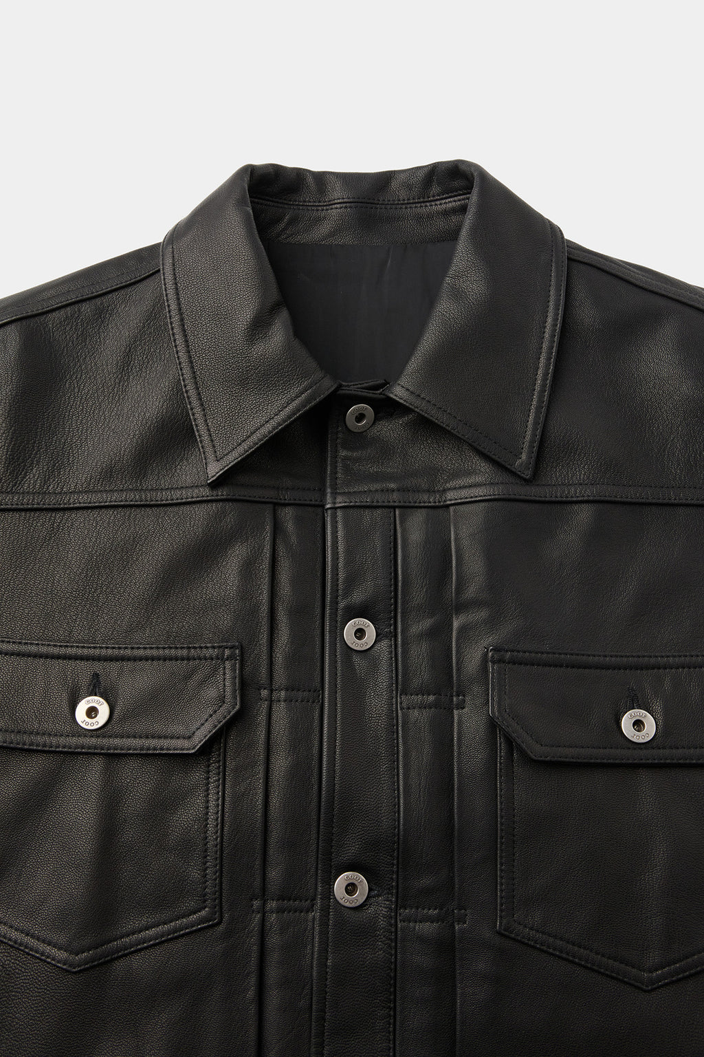 Coor - Goat Skin Pocket Trucket Jacket (Black) product image 5 | TRAB K-Fashion Australia