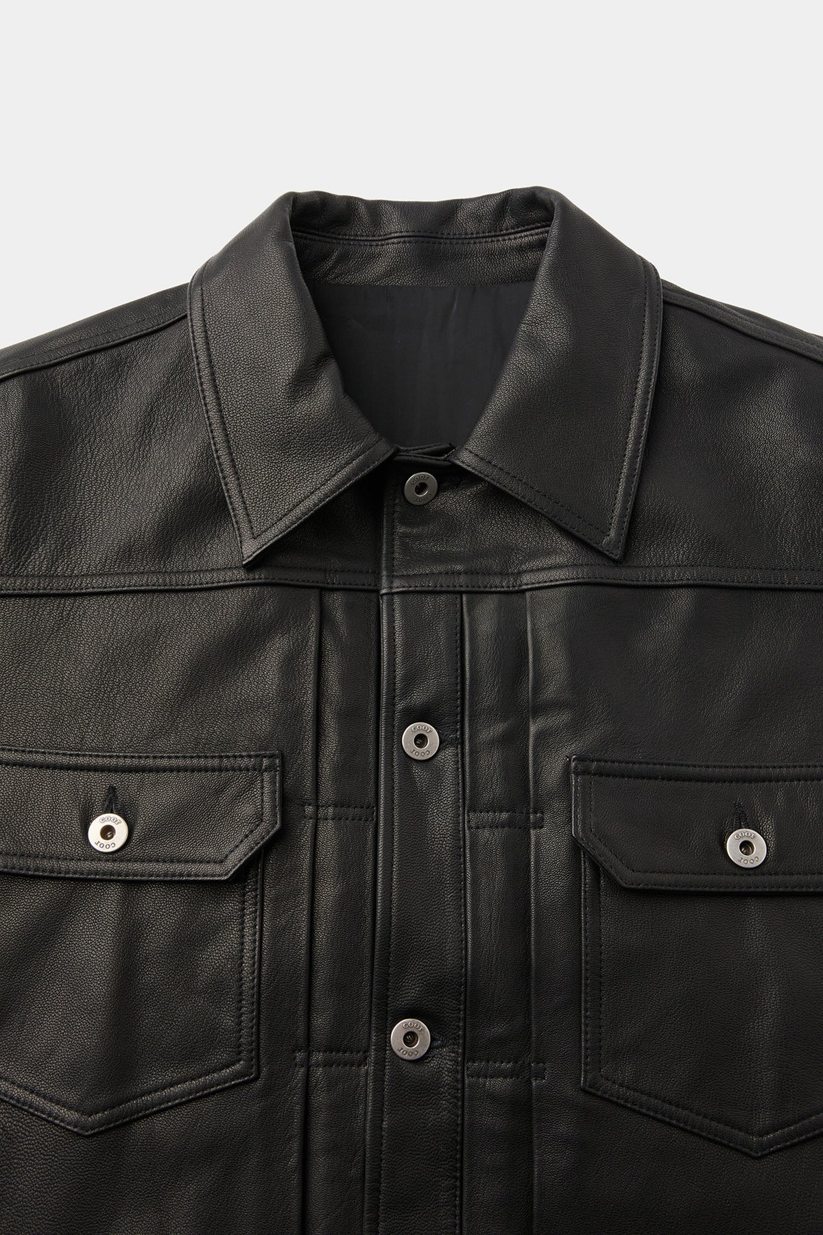 Coor - Goat Skin Pocket Trucket Jacket (Black) product image 5 | TRAB K-Fashion Australia
