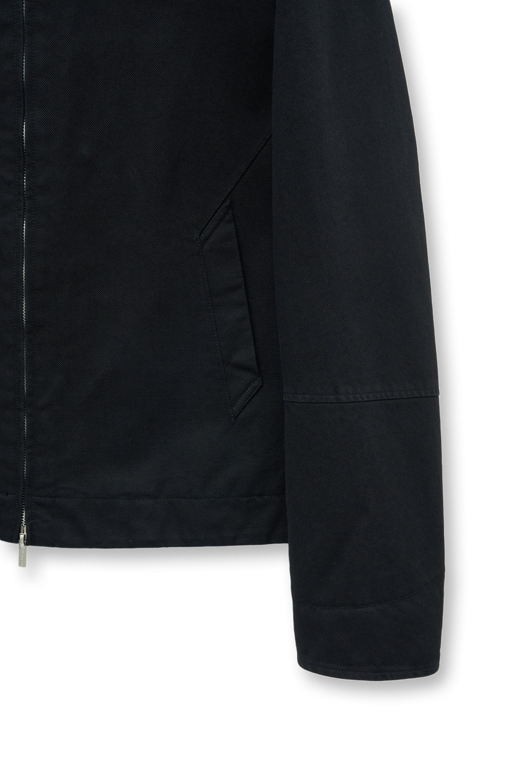 Matin Kim - Leather Collar Point Work Jacket (Black) product image 4 | TRAB K-Fashion Australia