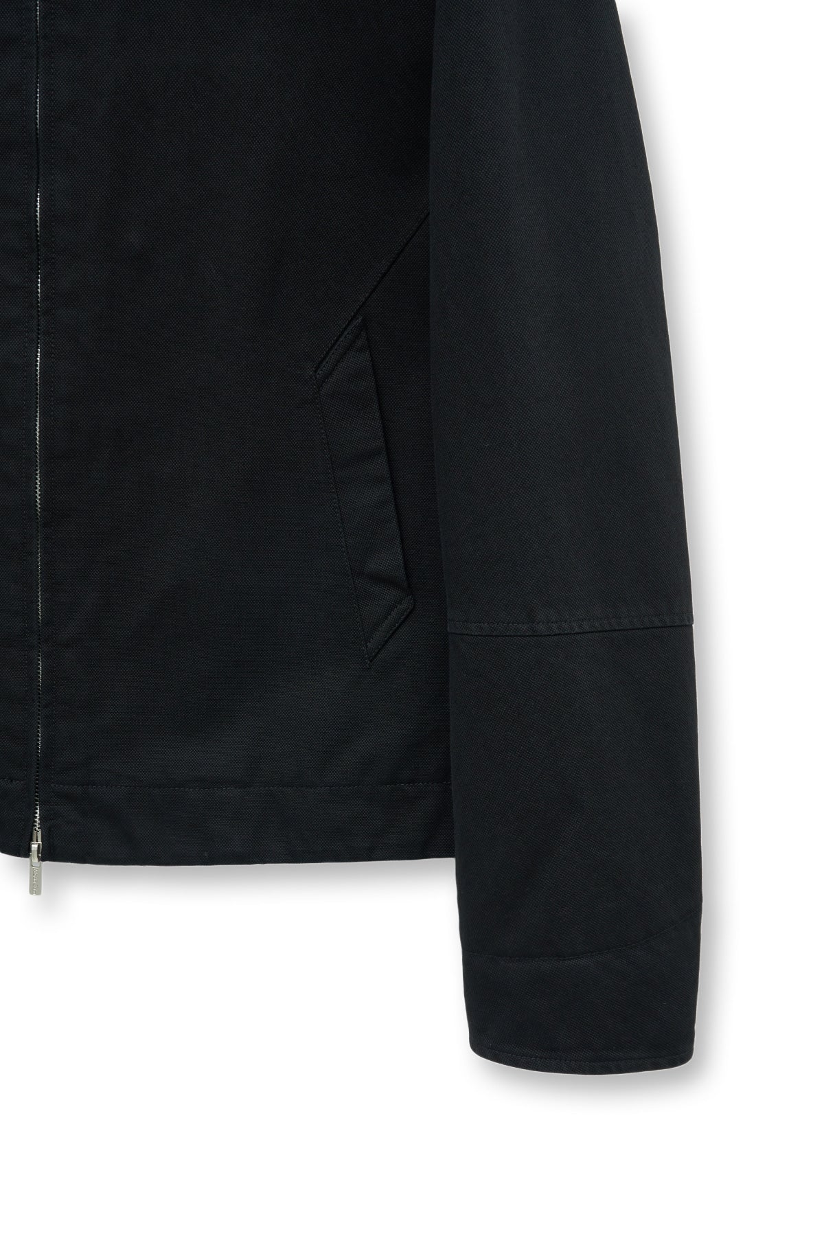 Matin Kim - Leather Collar Point Work Jacket (Black) product image 4 | TRAB K-Fashion Australia