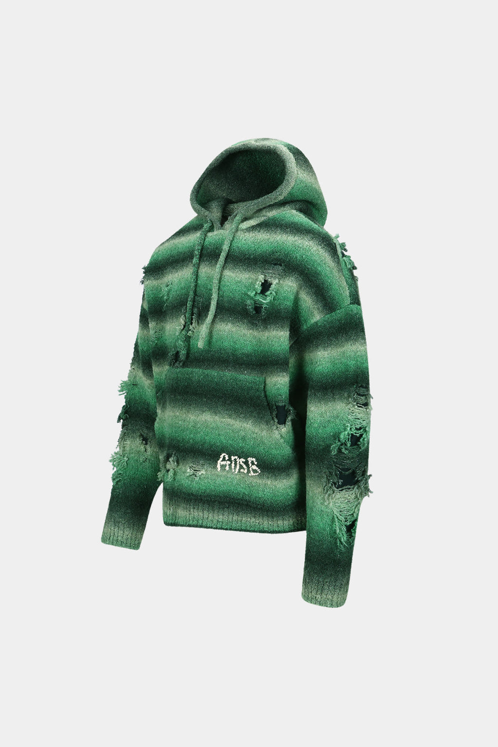 Andersson Bell - Unisex Gradient Distressed Hoodie (Green) product image 18 | TRAB K-Fashion Australia